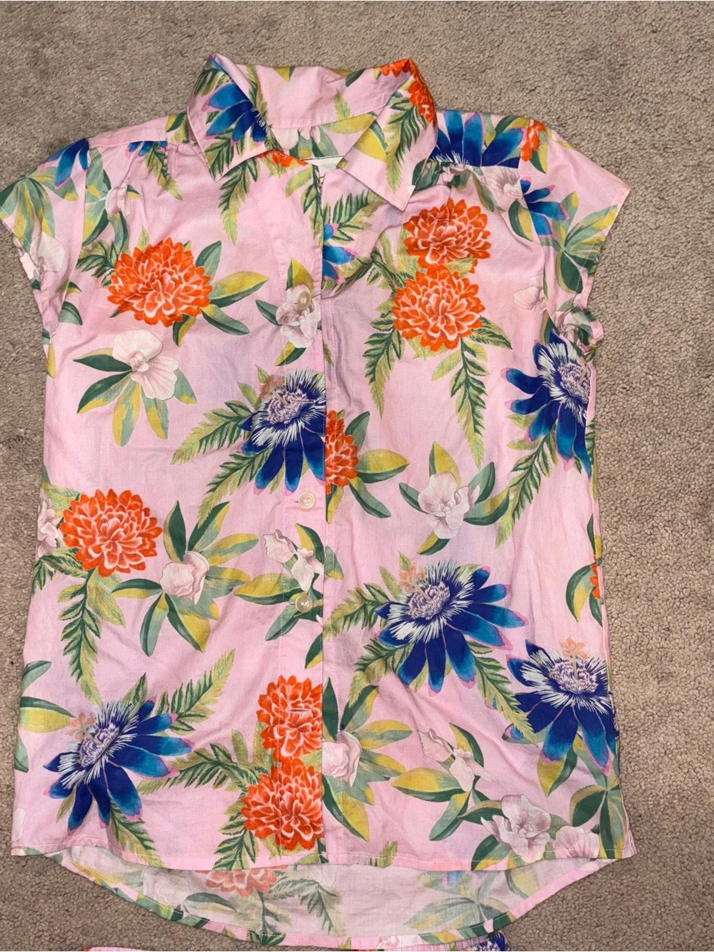 Women’s The Cat’S Floral Two-Piece Pajama Set Size: XS